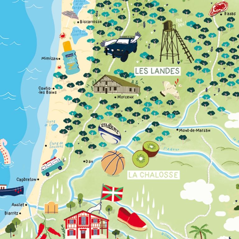 Belle Carte « Vacances en Aquitaine » deux degrés éditions